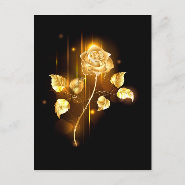 Golden rose ( gold rose ) advice card (Front)