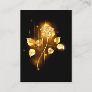 Golden rose ( gold rose ) appointment card