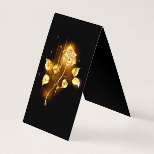 Golden rose ( gold rose ) business card