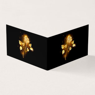 Golden rose ( gold rose ) business card