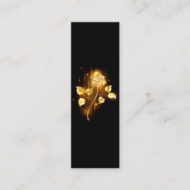 Golden rose ( gold rose ) calling card (Front)