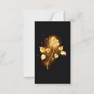 Golden rose ( gold rose ) card