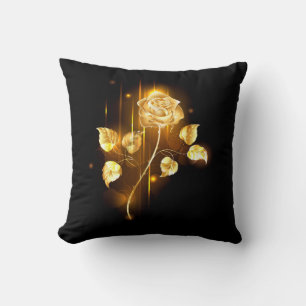 Golden rose ( gold rose ) cushion