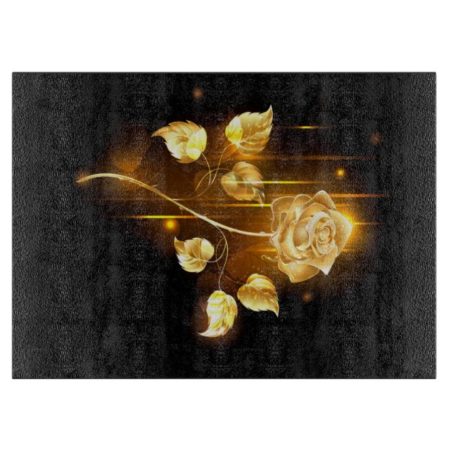 Golden rose ( gold rose ) cutting board (Front)
