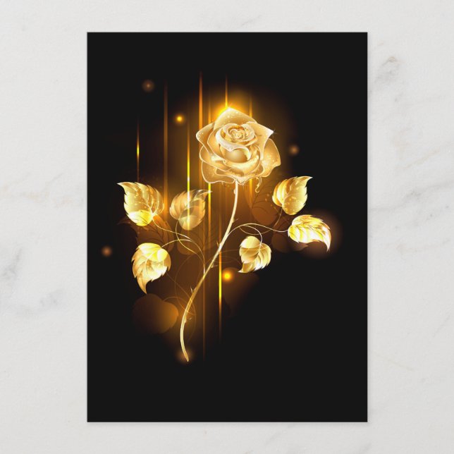 Golden rose ( gold rose ) enclosure card (Front)