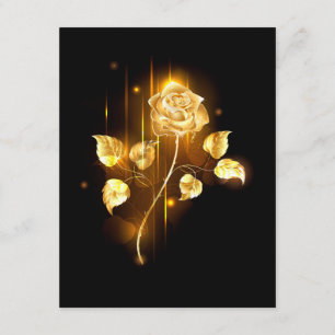 Golden rose ( gold rose ) enclosure card