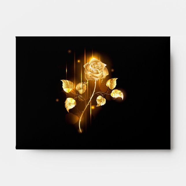 Golden rose ( gold rose ) envelope (Front)