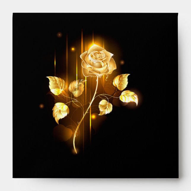Golden rose ( gold rose ) envelope (Front)
