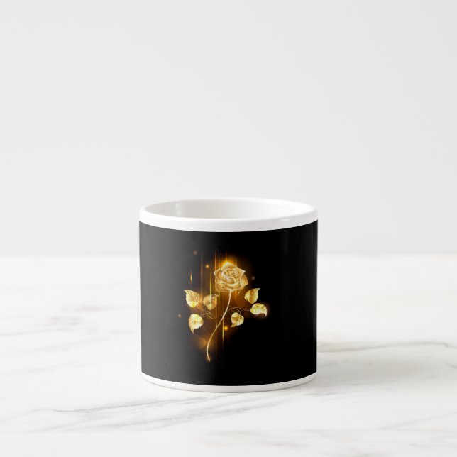 Golden rose ( gold rose ) espresso cup (Front)