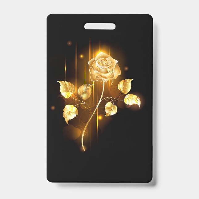 Golden rose ( gold rose ) ID badge (Front)