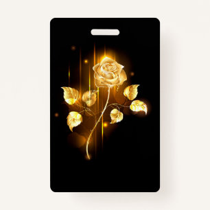 Golden rose ( gold rose ) ID badge