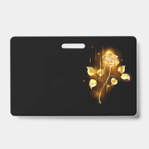 Golden rose ( gold rose ) ID badge