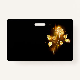 Golden rose ( gold rose ) ID badge