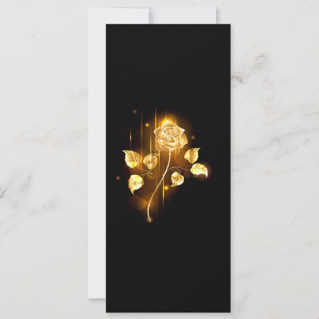 Golden rose ( gold rose ) invitation (Front)