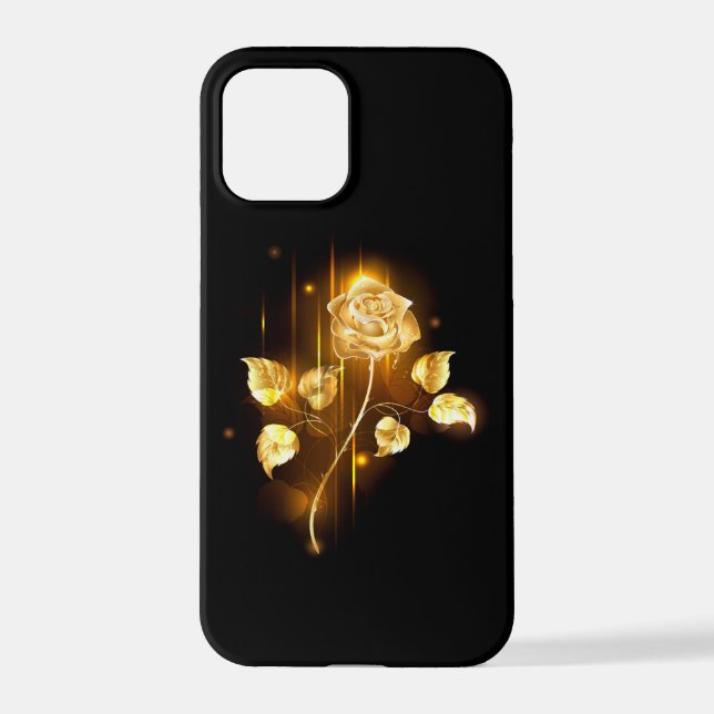 Golden rose ( gold rose ) iPhone case (Back)