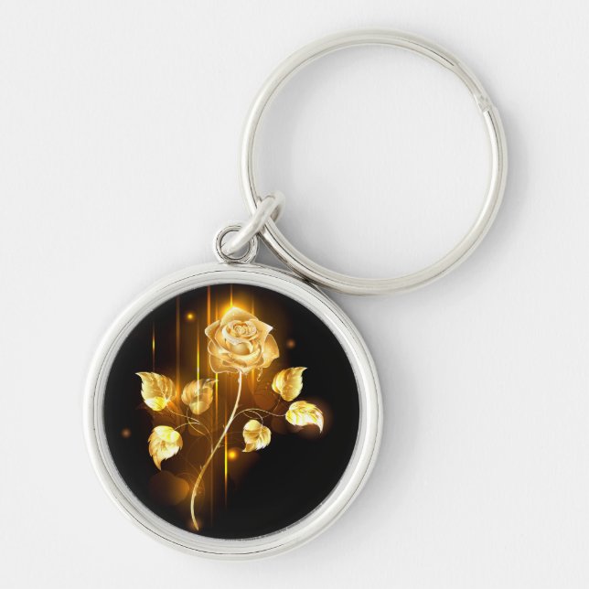 Golden rose ( gold rose ) key ring (Front)