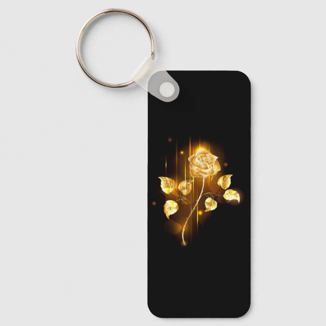 Golden rose ( gold rose ) key ring (Front)