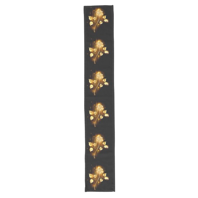 Golden rose ( gold rose ) long table runner (Front)