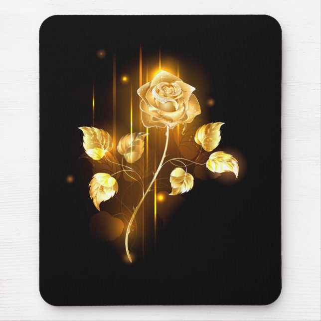 Golden rose ( gold rose ) mouse pad (Front)