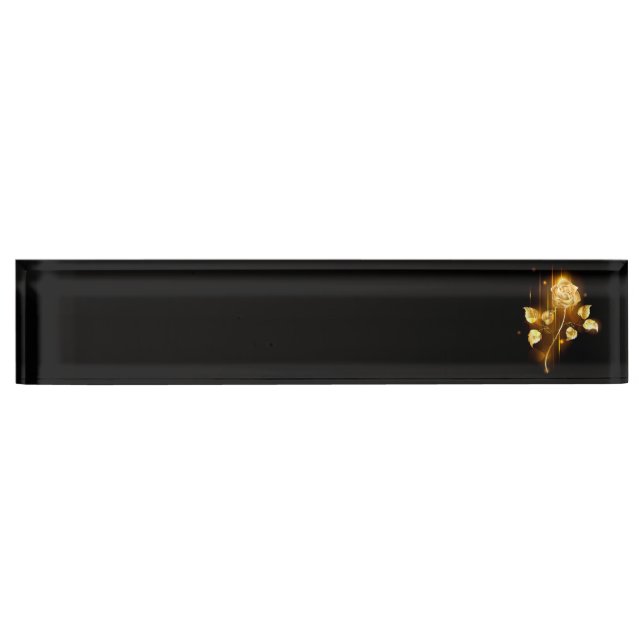 Golden rose ( gold rose ) nameplate (Front)
