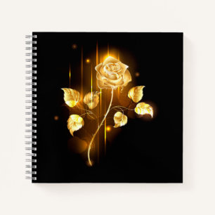 Golden rose ( gold rose ) notebook