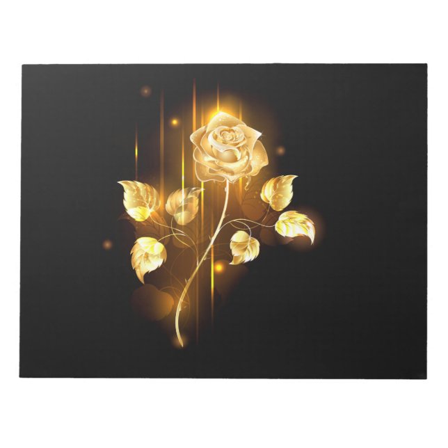 Golden rose ( gold rose ) notepad (Front)