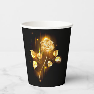 Golden rose ( gold rose ) paper cups