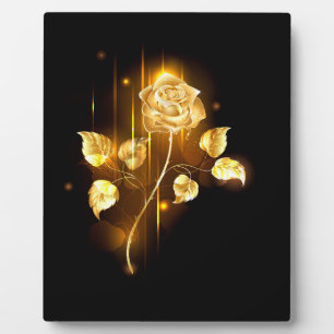 Golden rose ( gold rose ) plaque