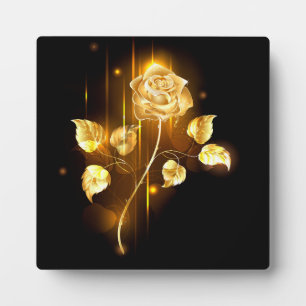 Golden rose ( gold rose ) plaque