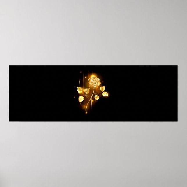 Golden rose ( gold rose ) poster (Front)