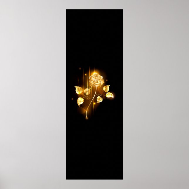 Golden rose ( gold rose ) poster (Front)