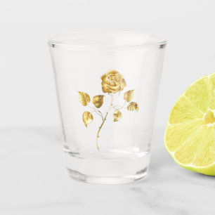 Golden rose ( gold rose ) shot glass