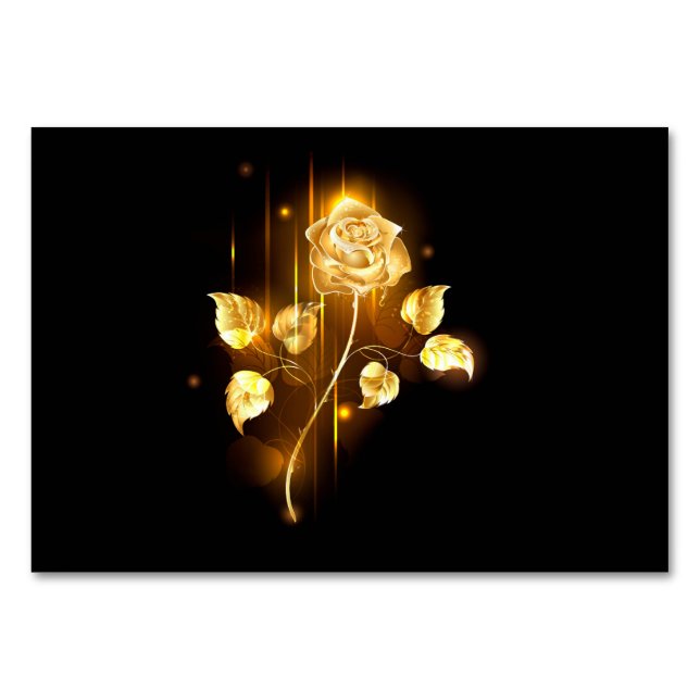 Golden rose ( gold rose ) table number (Front)