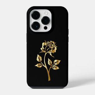 Golden Rose iPhone 14 Pro Case