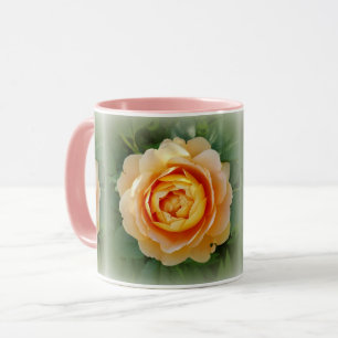 Golden rose mug