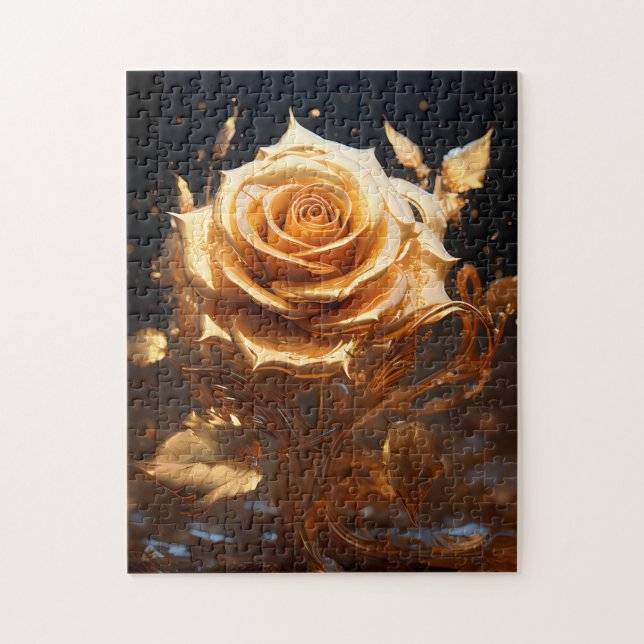 Golden Rose Puzzle (Vertical)