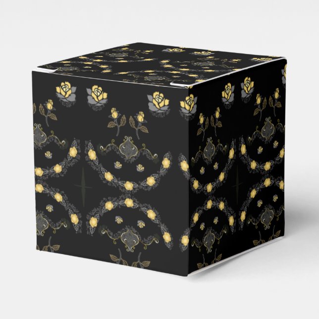 Golden Roses Favour Box (Front Side)