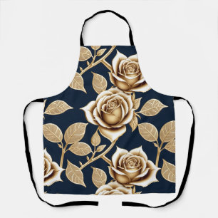 Golden Roses With A Metallic Finish Apron