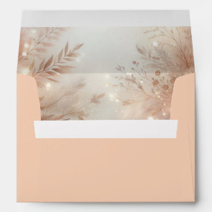 Golden Rosewood Enchanted Forest Wedding Envelope