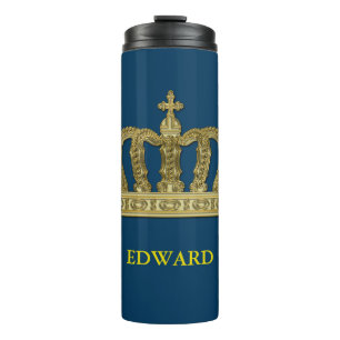 Golden Royal Crown II + your backgr. & ideas Thermal Tumbler