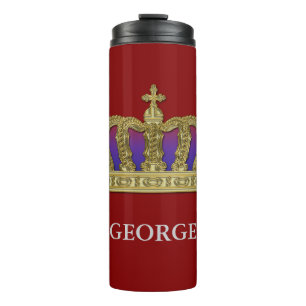 Golden Royal Crown IV + your backgr. & ideas Thermal Tumbler