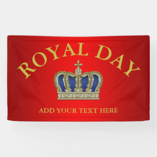 Golden Royal Crown V + your backgr. & ideas Banner