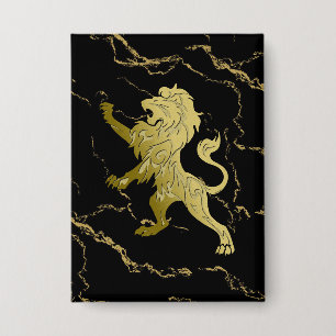 Golden Royal Lion Black Marble