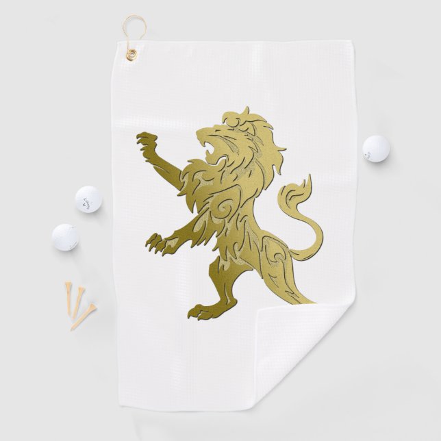 Golden Royal Lion Golf Towel (InSitu)
