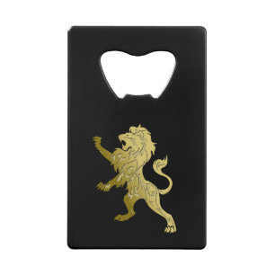 Golden Royal Lion on Black