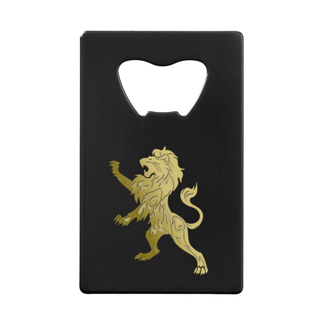 Golden Royal Lion on Black  (Front)