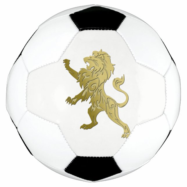 Golden Royal Lion Soccer Ball (Front)