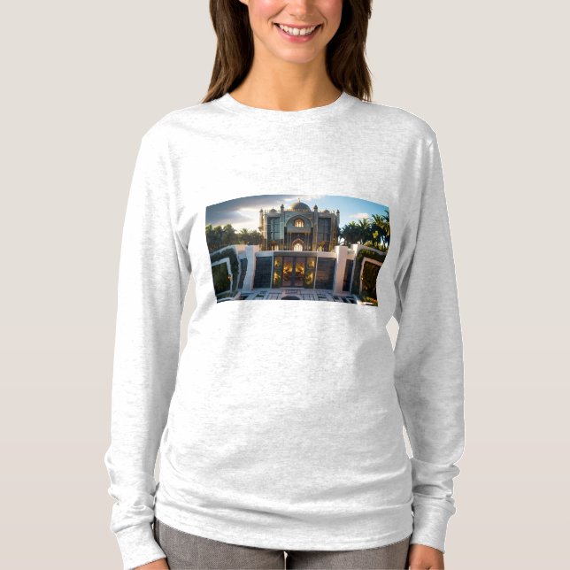 Golden Royal Palace" – AI-Generated Islamic-Inspir T-Shirt (Front)