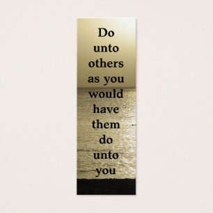 Golden Rule Bookmark