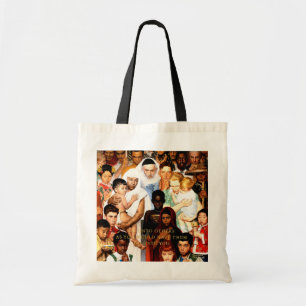 Golden Rule (Do unto others) by Norman Rockwell Tote Bag